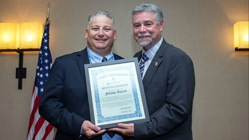 Fellow (FASSE) Award: Kenneth Schneider (accepted by Joseph Fernandez, Jr.)